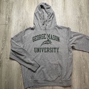 George Mason University Gray Triblend Sweats Sweatshirt Hoodie Unisex Size 2XL
